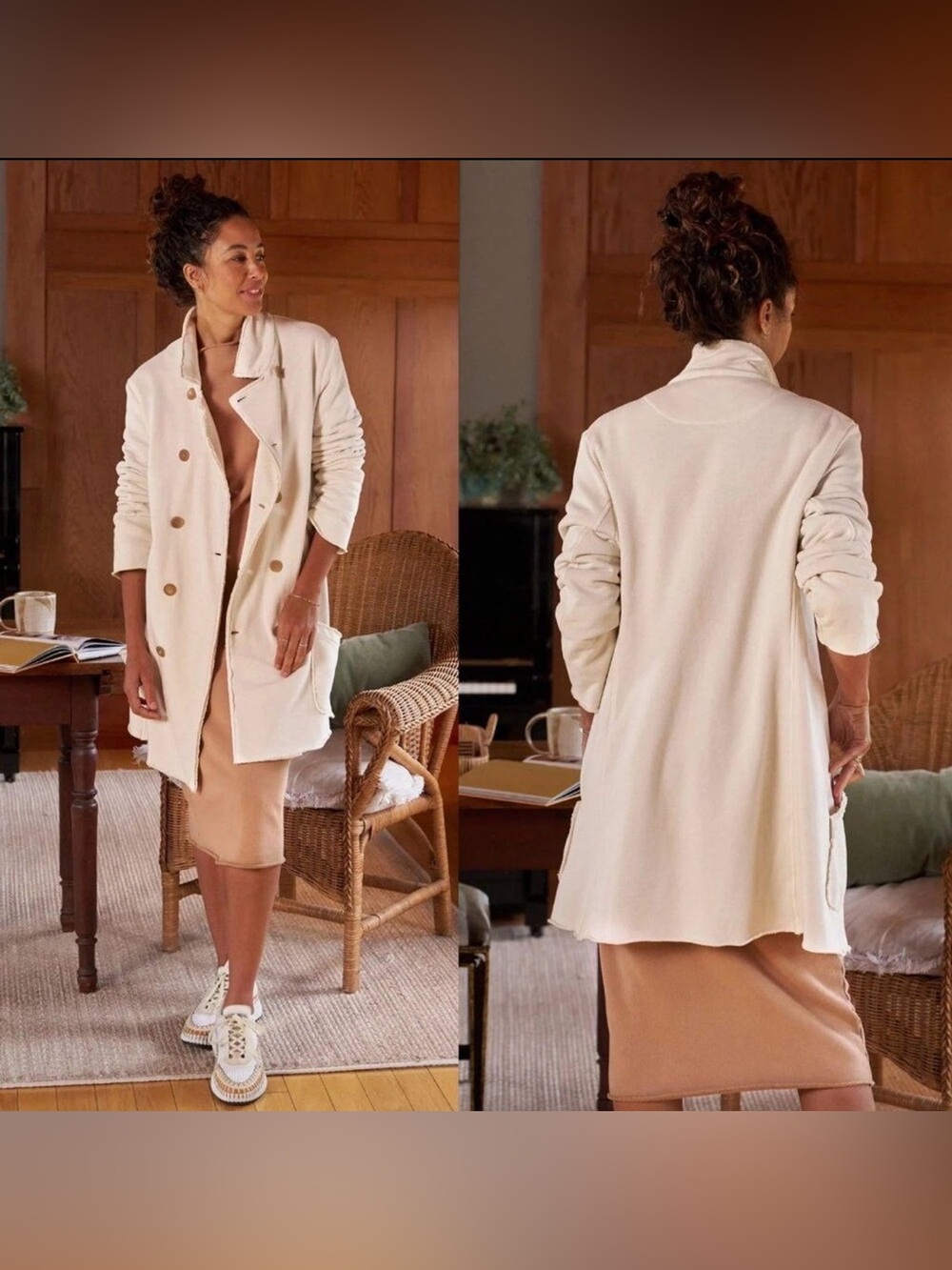 🆕Frank & Eileen Belfast Trench in Vintage White
